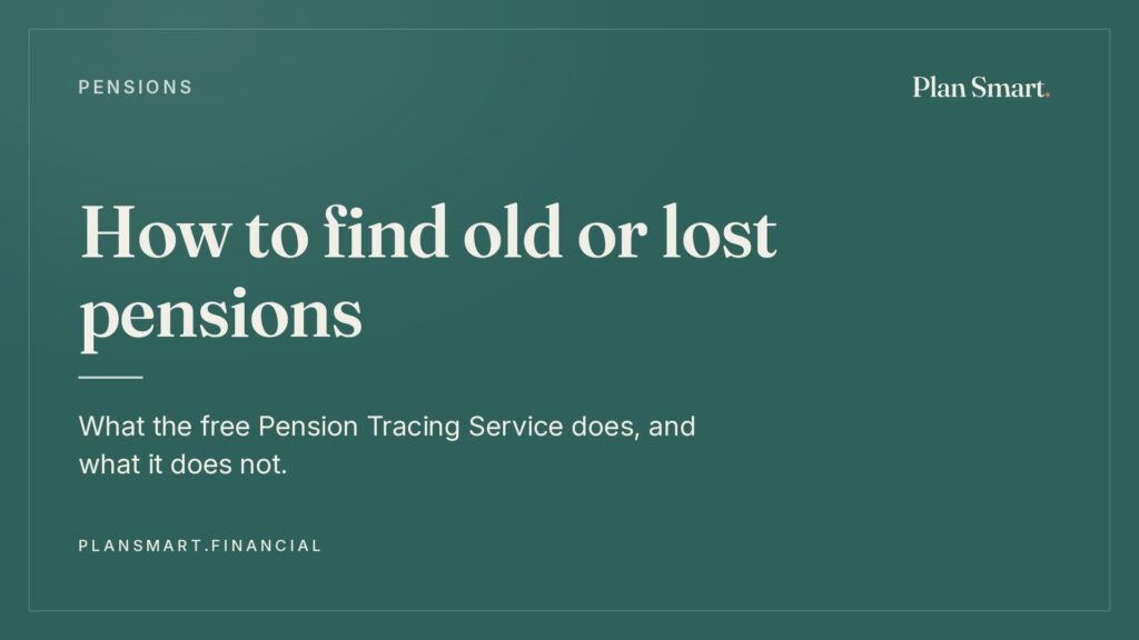 How to find old or lost pensions — what the free Pension Tracing Service does, and what it does not